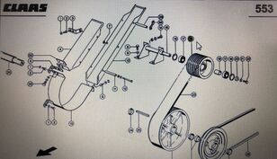 (580 750-730 67) ledehjul for CLAAS Lexion skurtresker